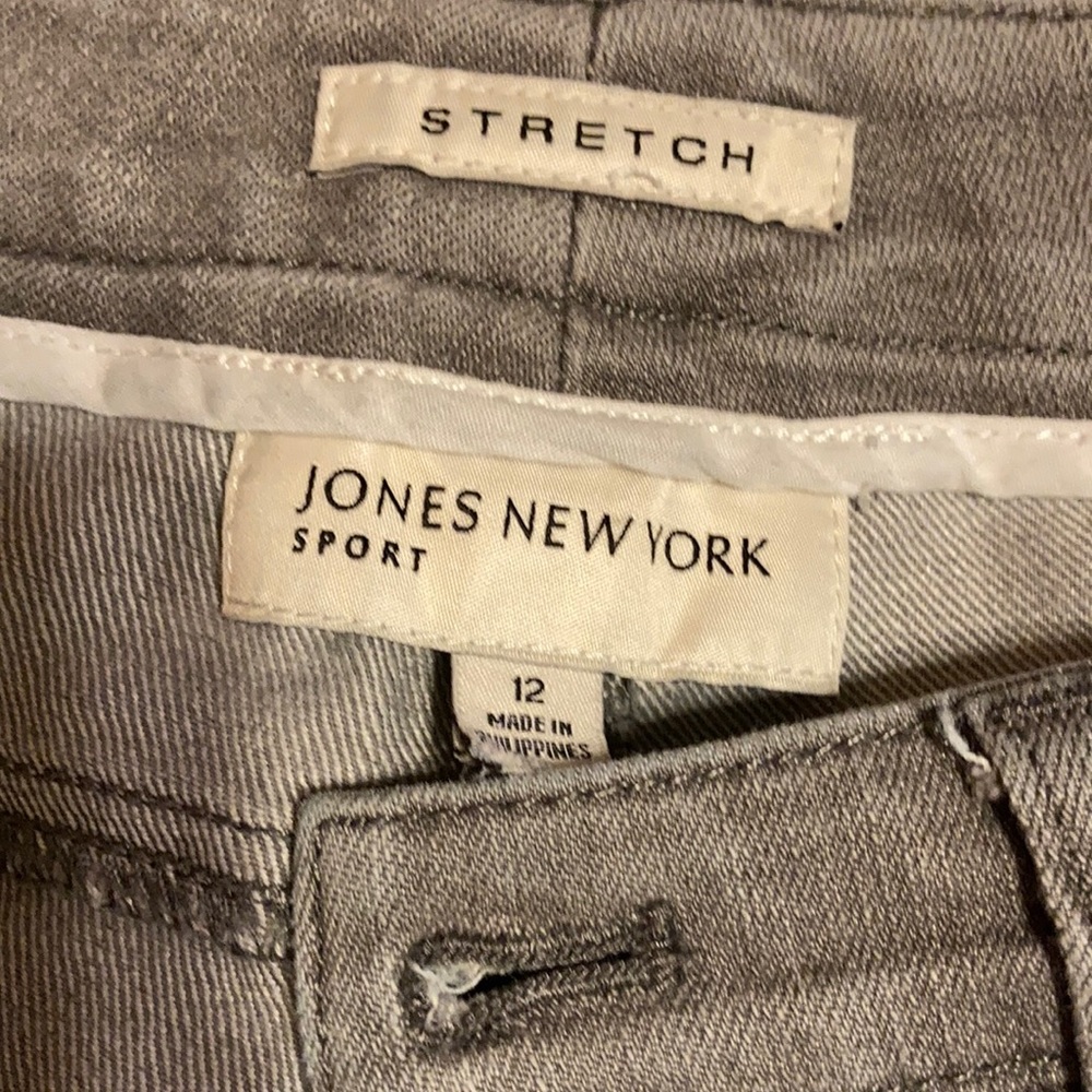 Jones NY stretch jeans size 12 gray - Picture 2 of 11